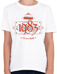 printfashion since-1983-red-black - Gyerek póló - Fehér (530649)
