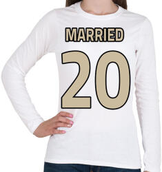 printfashion Házassági évforduló - első fele - Női hosszú ujjú póló - Fehér (13528786)