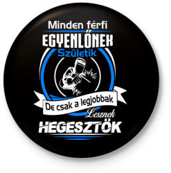 printfashion Legjobb hegesztő - Kitűző, hűtőmágnes - Fekete (3094709)