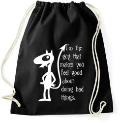 printfashion A kiábrándult királylány, Luci - Sportzsák, Tornazsák - Fekete (16479181)