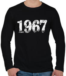 printfashion 1967 - Férfi hosszú ujjú póló - Fekete (6191698)