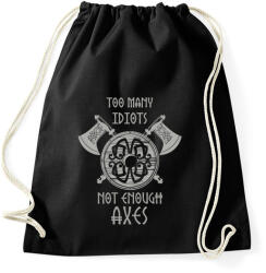 printfashion Not enough axes - Sportzsák, Tornazsák - Fekete (15513340)
