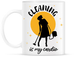 printfashion Cleaning is my cardio - Bögre - Fehér (9285229)