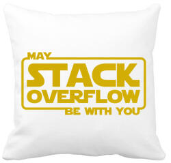 printfashion A Stack Overflow legyen veled - Párnahuzat, Díszpárnahuzat - Fehér (3921310)