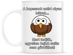 printfashion A kopaszok bátrak. . . - Bögre - Fehér (4574820)