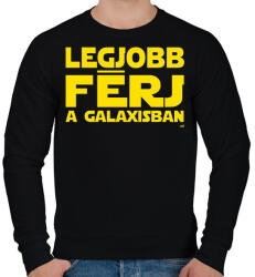 printfashion Legjobb férj a Galaxisban Star Wars páros póló - Férfi pulóver - Fekete (11853455)