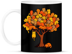 printfashion Macska fa - Bögre - Fekete (16153591)