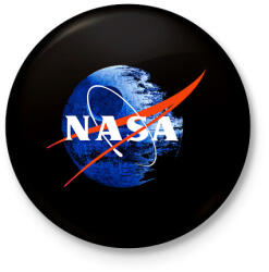 printfashion NASA Halálcsillag logo - Kitűző, hűtőmágnes - Fekete (3094397)