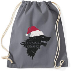 printfashion Christmas is coming - Trónok harca - Sportzsák, Tornazsák - Grafitszürke (5443586)