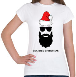 printfashion BEARDED CHRISTMAS - Női póló - Fehér (10019551)