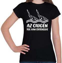 printfashion Oxigén - Női póló - Fekete (15909108)