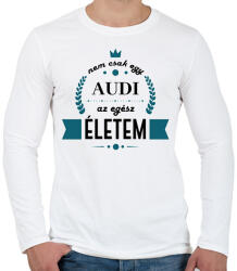printfashion Nem csak egy Audi - Férfi hosszú ujjú póló - Fehér (7182730)