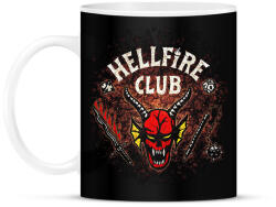 printfashion Hellfire Club - Stranger Things - Bögre - Fekete (7293713)