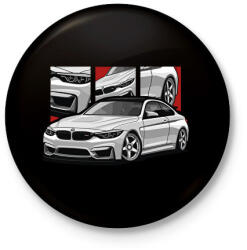 printfashion BMW illusztráció - Kitűző, hűtőmágnes - Fekete (14784230)
