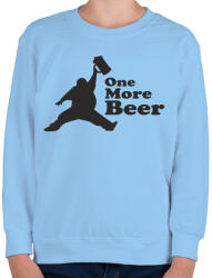 printfashion one more beer - Gyerek pulóver - Világoskék (10983076)