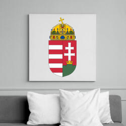 printfashion Magyar címer - Vászonkép - Fehér (7351660)