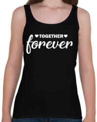 printfashion Forever together - páros 2 - Női atléta - Fekete (6069065)