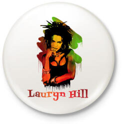 printfashion lauryn hill - Kitűző, hűtőmágnes - Fehér (3089732)
