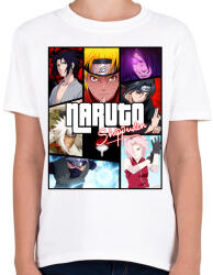printfashion Naruto Shippuuden - Gyerek póló - Fehér (5441768)