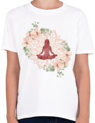 printfashion Jóga - Gyerek póló - Fehér (14514354)