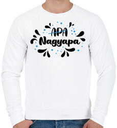 printfashion Nagyapa lettem - Férfi pulóver - Fehér (11957408)