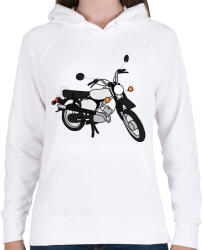 printfashion simson - Női kapucnis pulóver - Fehér (4137580)