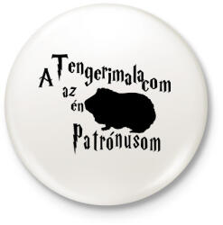 printfashion A Tengerimalacom az én Patrónusom - Kitűző, hűtőmágnes - Fehér (16499829)