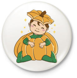 printfashion Baba tökben - Kitűző, hűtőmágnes - Fehér (14314831)