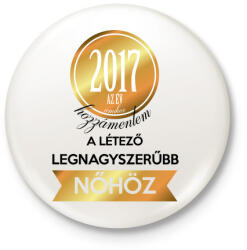 printfashion 2017 - Kitűző, hűtőmágnes - Fehér (3075040)