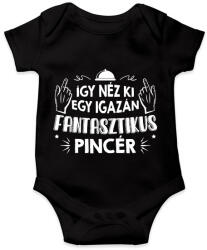 printfashion Fantasztikus pincér - Baba Body - Fekete (9431614)