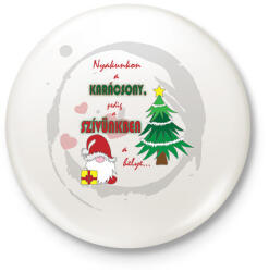 printfashion Karácsony3 - Kitűző, hűtőmágnes - Fehér (10870371)