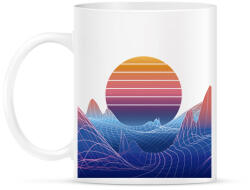 printfashion Retro naplemente - Bögre - Fehér (8464478)