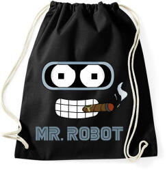 printfashion Mr. Robot - Sportzsák, Tornazsák - Fekete (1960061)