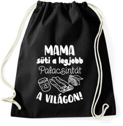 printfashion Mama süti a legjobb palacsintát a világon! - Sportzsák, Tornazsák - Fekete (16572134)