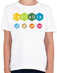 printfashion Cascadia - Gyerek póló - Fehér (15517947)