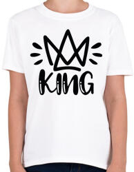printfashion King páros 1 - Gyerek póló - Fehér (6085161)