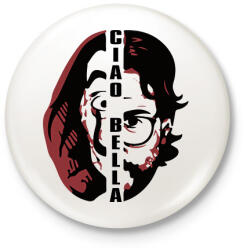 printfashion A Nagy Pénzrablás - Money Heist - La Casa de Papel - Kitűző, hűtőmágnes - Fehér (5769232)