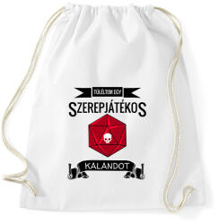 printfashion Túléltem egy Szerepjátékos Kalandot (fekete) - Sportzsák, Tornazsák - Fehér (2645479)