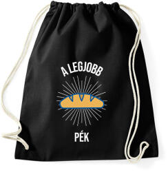 printfashion A legjobb pék - Sportzsák, Tornazsák - Fekete (9853277)