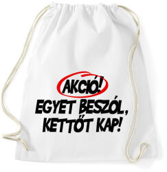 printfashion Akció! - Sportzsák, Tornazsák - Fehér (940690)