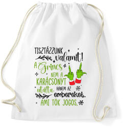 printfashion A Grincs az embereket utálta - Sportzsák, Tornazsák - Fehér (16846348)