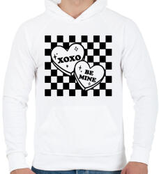 printfashion Be mine - xoxo - Férfi kapucnis pulóver - Fehér (15606975)