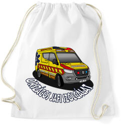 printfashion Jafi mentőautó 1 - Sportzsák, Tornazsák - Fehér (13332182)