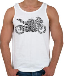 printfashion Bike in my DNA - Férfi atléta - Fehér (2246636)