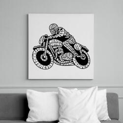 printfashion Cafe racer - Vászonkép - Fehér (6620738)