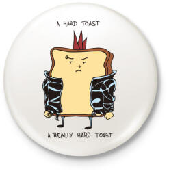 printfashion Egy kemény szendvics - Kitűző, hűtőmágnes - Fehér (3078613)