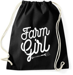 printfashion Tanyasi lány - Sportzsák, Tornazsák - Fekete (1202442)