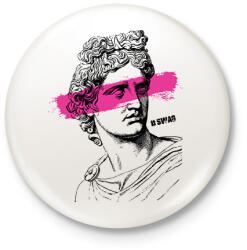 printfashion Swag 6 - Kitűző, hűtőmágnes - Fehér (12582023)