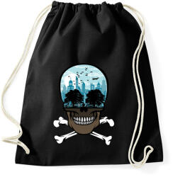 printfashion Halott város - Sportzsák, Tornazsák - Fekete (309185)