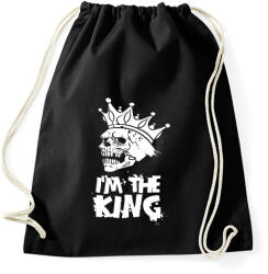 printfashion Én vagyok a király - Sportzsák, Tornazsák - Fekete (1054277)